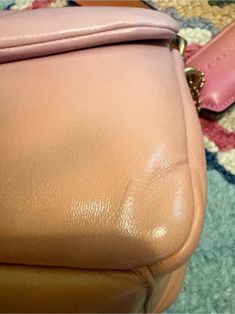 Coach Pillow Tabby 26 shoulder/crossbody bag in brass/petunia ombre